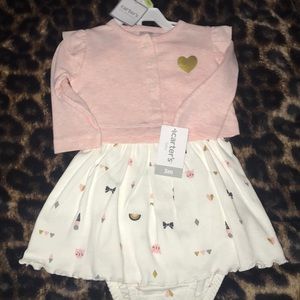 3month 2 piece baby dress set